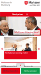Mobile Screenshot of malteser-duisburg.de