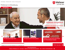 Tablet Screenshot of malteser-duisburg.de